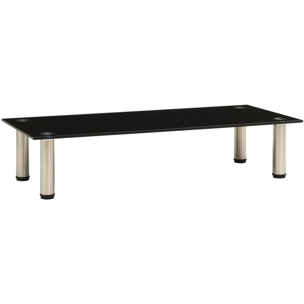 Mobile Porta TV Nero 80x35x17 cm in Vetro Temperato - Foto 1