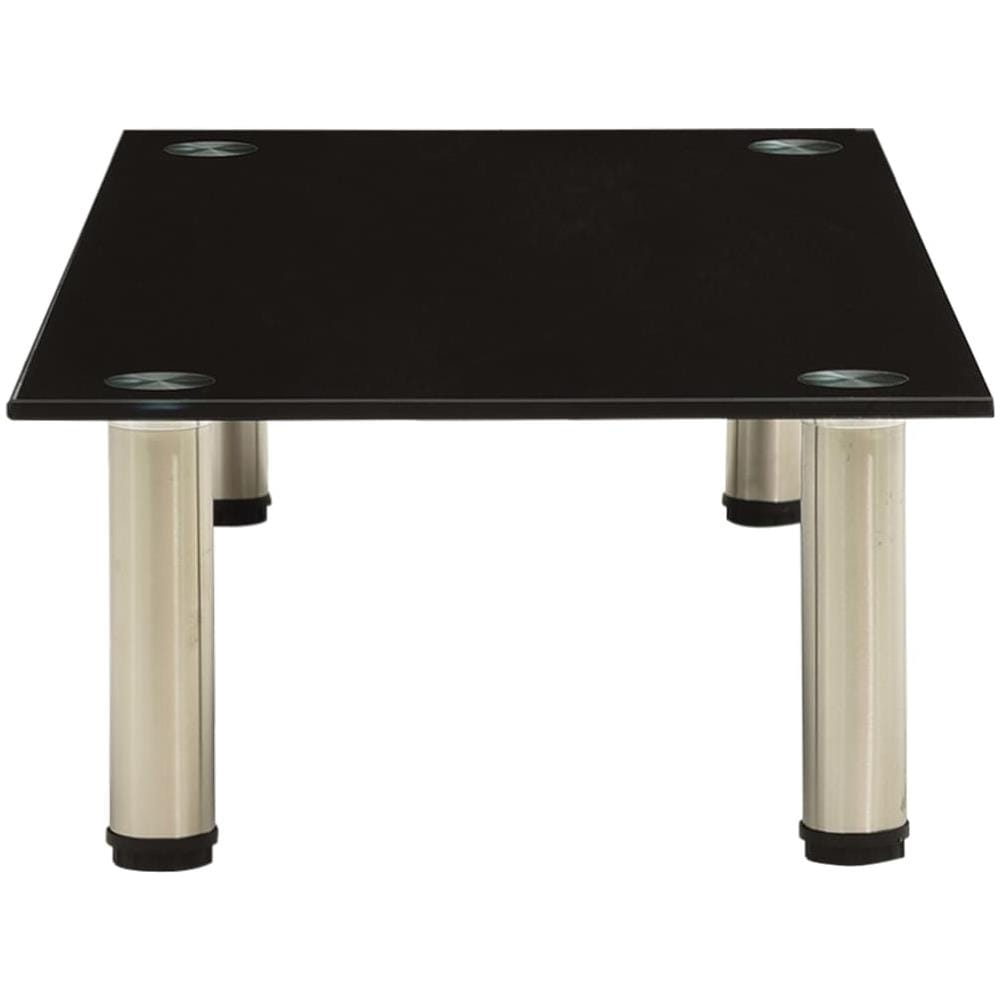 Mobile Porta TV Nero 80x35x17 cm in Vetro Temperato - Foto 3