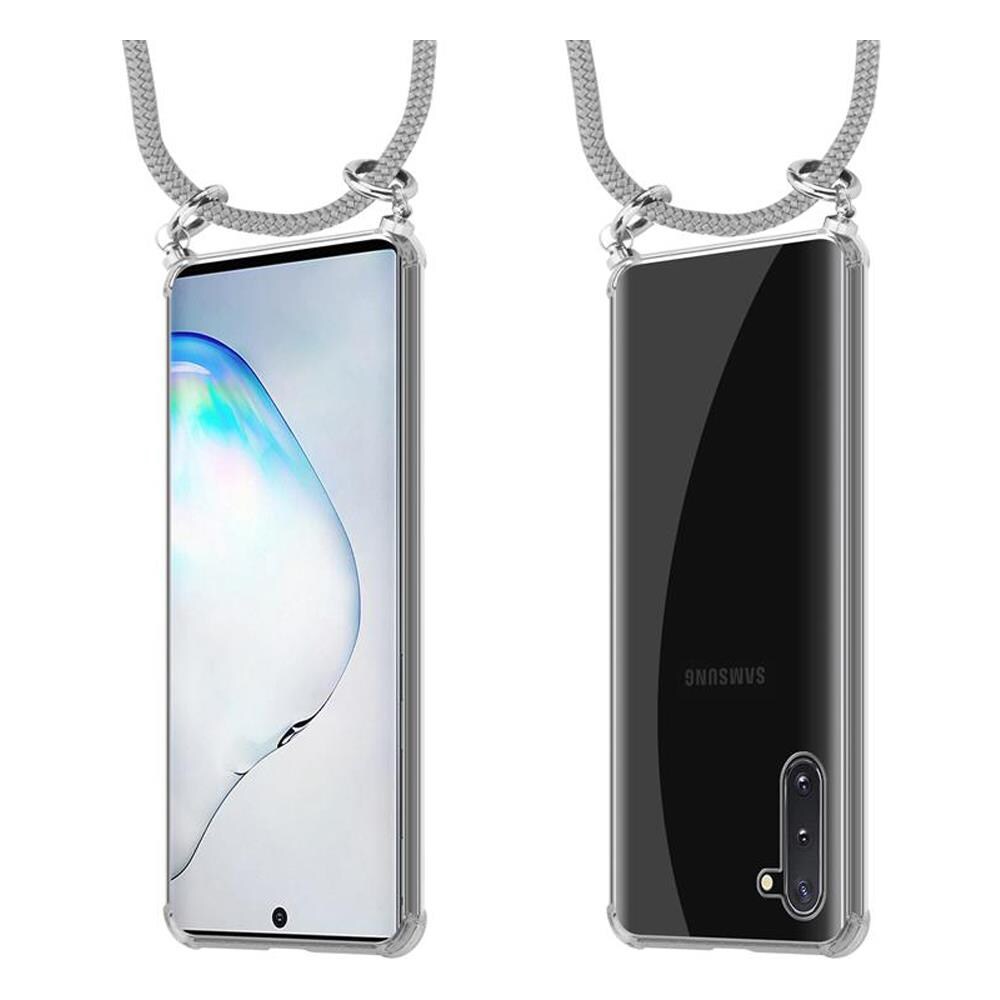 Catena Di Telefoni Cellulari Compatibile Con Samsung Galaxy Note 10 In Grigio Argento - Coperchio Protettivo In Silicone Con Anelli D'argento, Cinturino In Corda E Custodia Staccabile - Foto 8