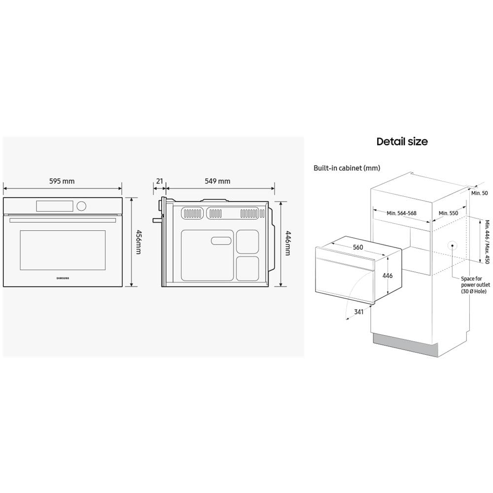 Forno Microonde da Incasso NQ5B4513GBS Serie 4 Capacità 50 Litri Potenza 1650 Watt Nero /Inox - Foto 8