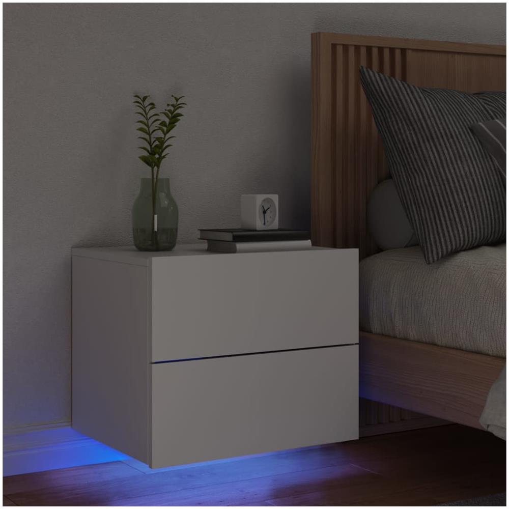 Comodino A Parete Con Luci Led Bianco - Foto 1