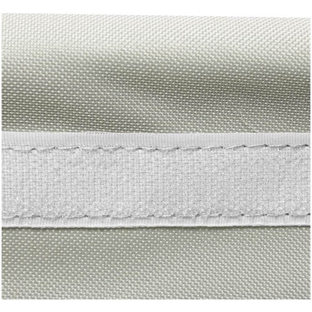 Cesto Biancheria 3 Scomparti Portabiancheria Pieghevole Metallo e Tessuto Grigio - Foto 2