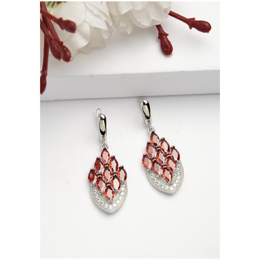 Collezione Diva Orecchini a Goccia Piuma di Pavone - Foto 1