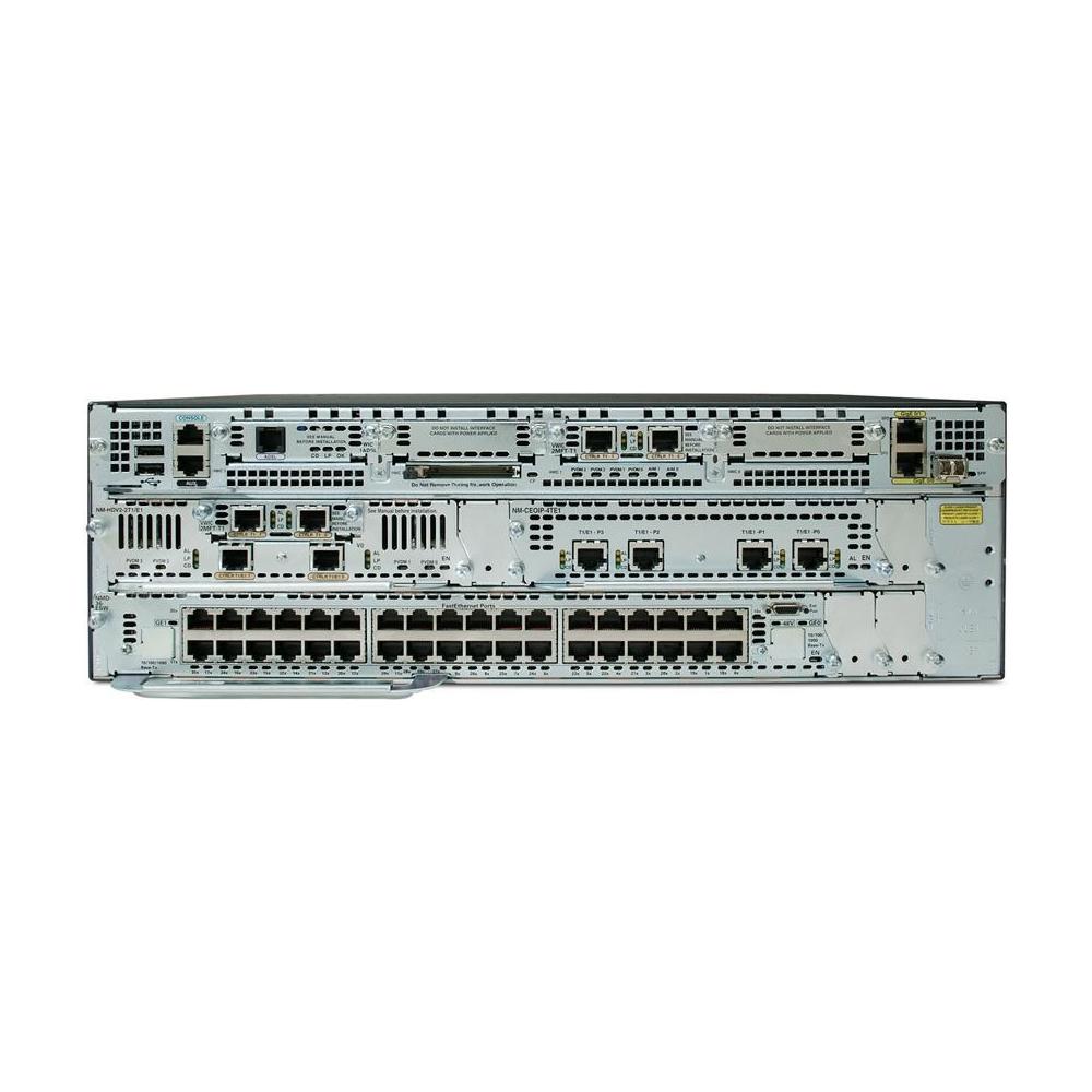 Cisco 3845, 10, 100, 1000 Mbit / s, IEEE 802.3, IEEE 802.3u, IOS, 3DES, DES, WPA-AES, Multi, 512 MB - Foto 2