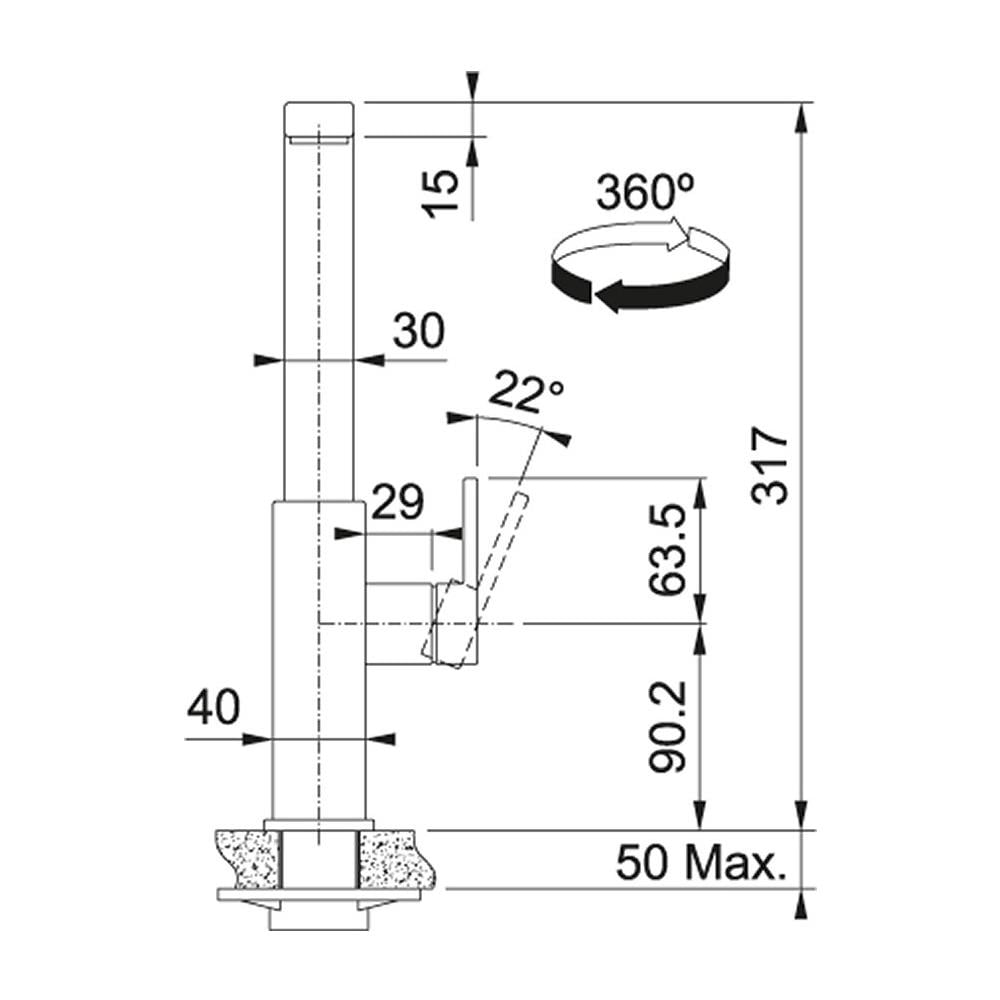 Miscelatore Monocomando Mythos Acciaio Inox - Foto 10