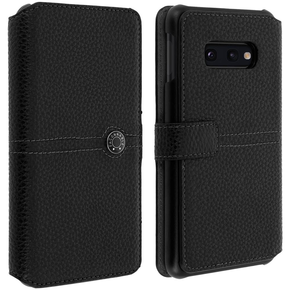 Custodia Samsung Galaxy S10e Portafoglio Similpelle Granulata Nero - Foto 1