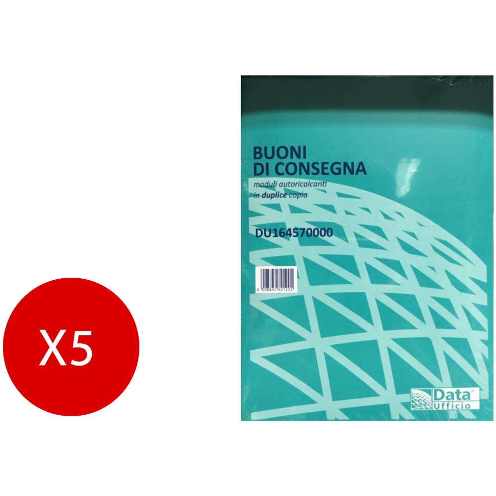 Blocco Buoni Di Consegna Autoricalcanti 33x3 - 5 Pezzi Da 100 Fogli | Formato A5 Per Ufficio - Foto 8