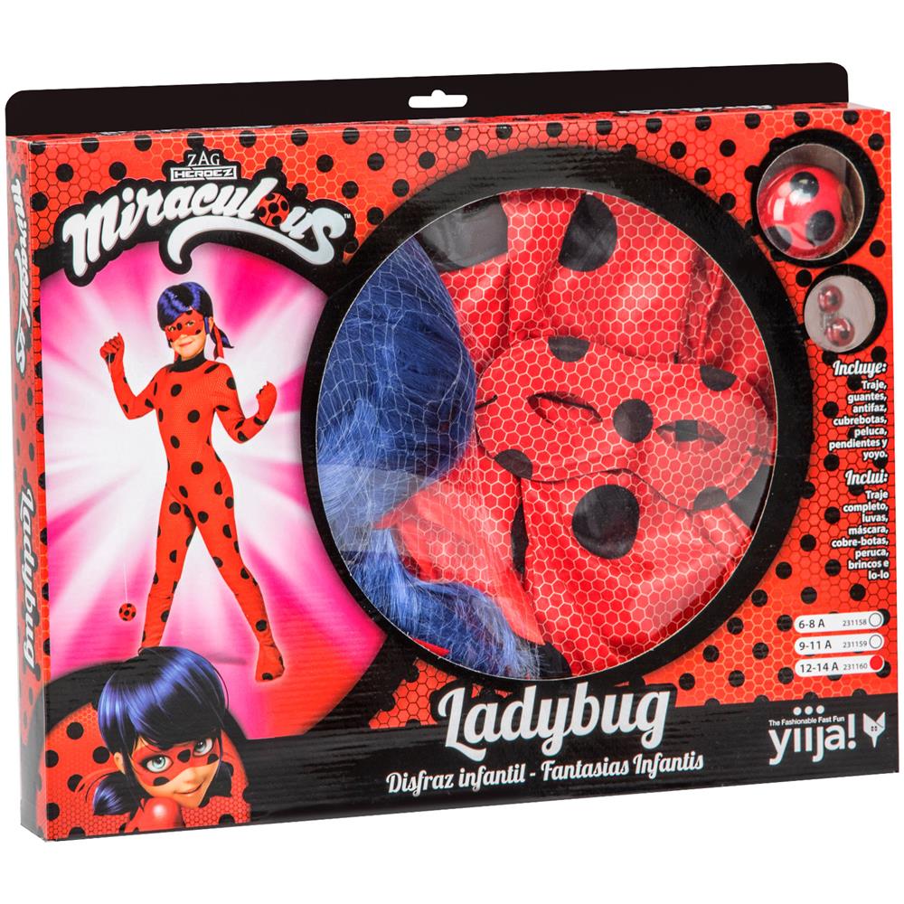 Cofanetto Costume Ladybug Bambina - Taglia: 6 - 8 Ans (125 -135 Cm)  - Foto 4