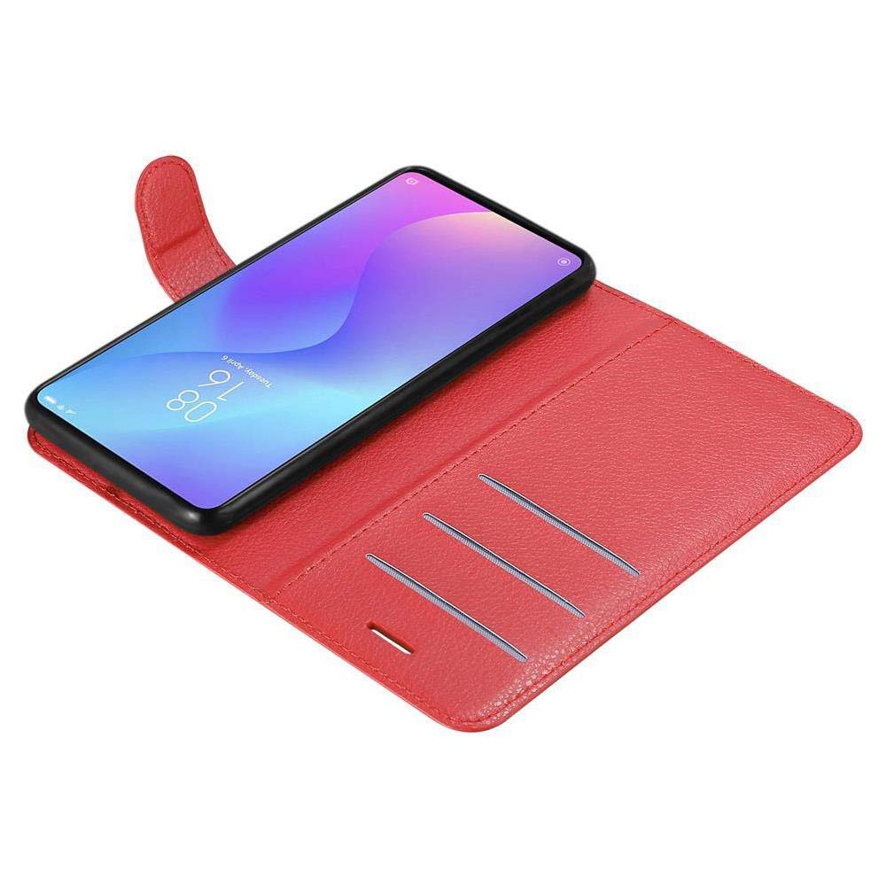 Cadorabo Custodia Compatibile Con Xiaomi Mi 9t / 9t Pro In Rosso Carminio - Coperchio Protettiva Con Chiusura Magnetica, Funzione Stand E Tasca Per Le Carte - Foto 8