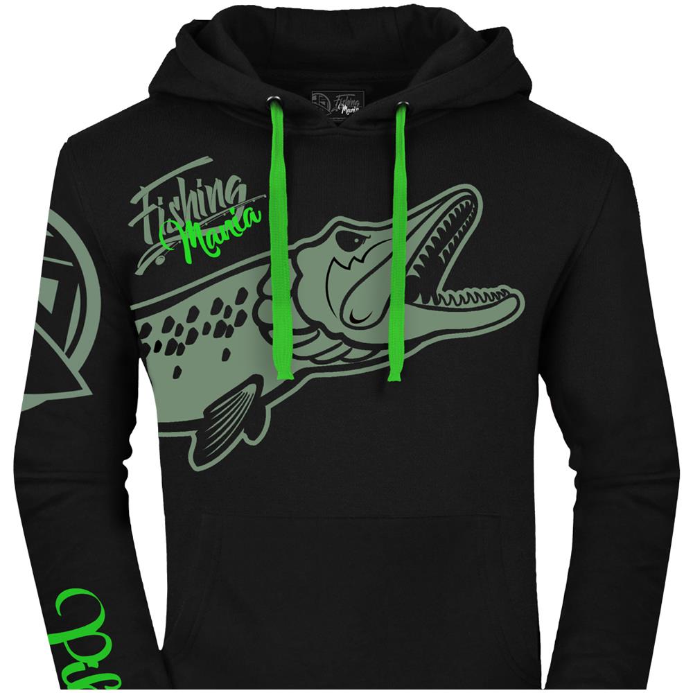 Felpa Cappuccio Mod. fishing Mania Pike Pesca (xxl) - Foto 8