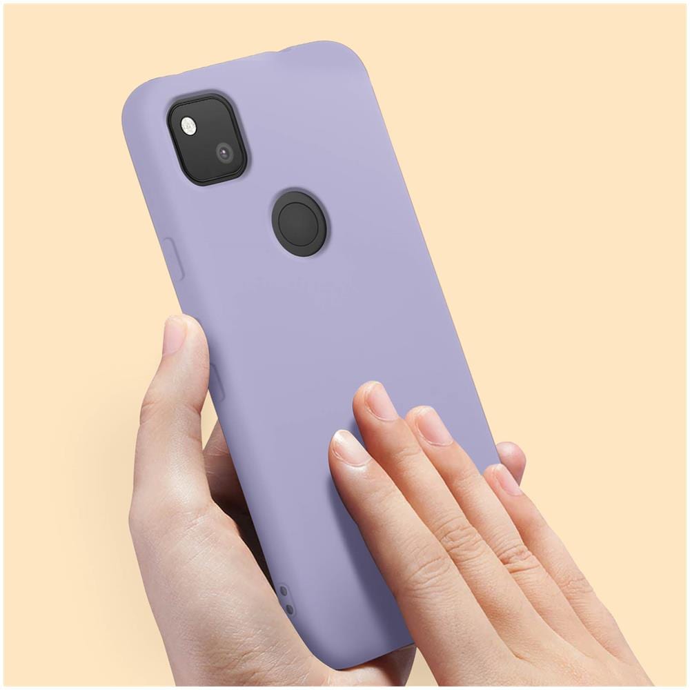 Cover Silicone Google Pixel 4a Semi-rigida Opaca Soft Touch Viola - Foto 2