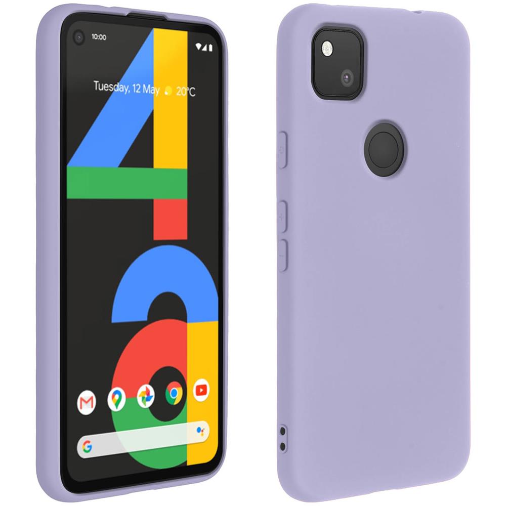 Cover Silicone Google Pixel 4a Semi-rigida Opaca Soft Touch Viola - Foto 1