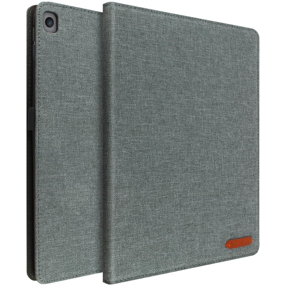 Cover Porta Carte Ipad 9 2021 Ipad 8 2020 Ipad 7 2019 Tessuto Grigio - Foto 1