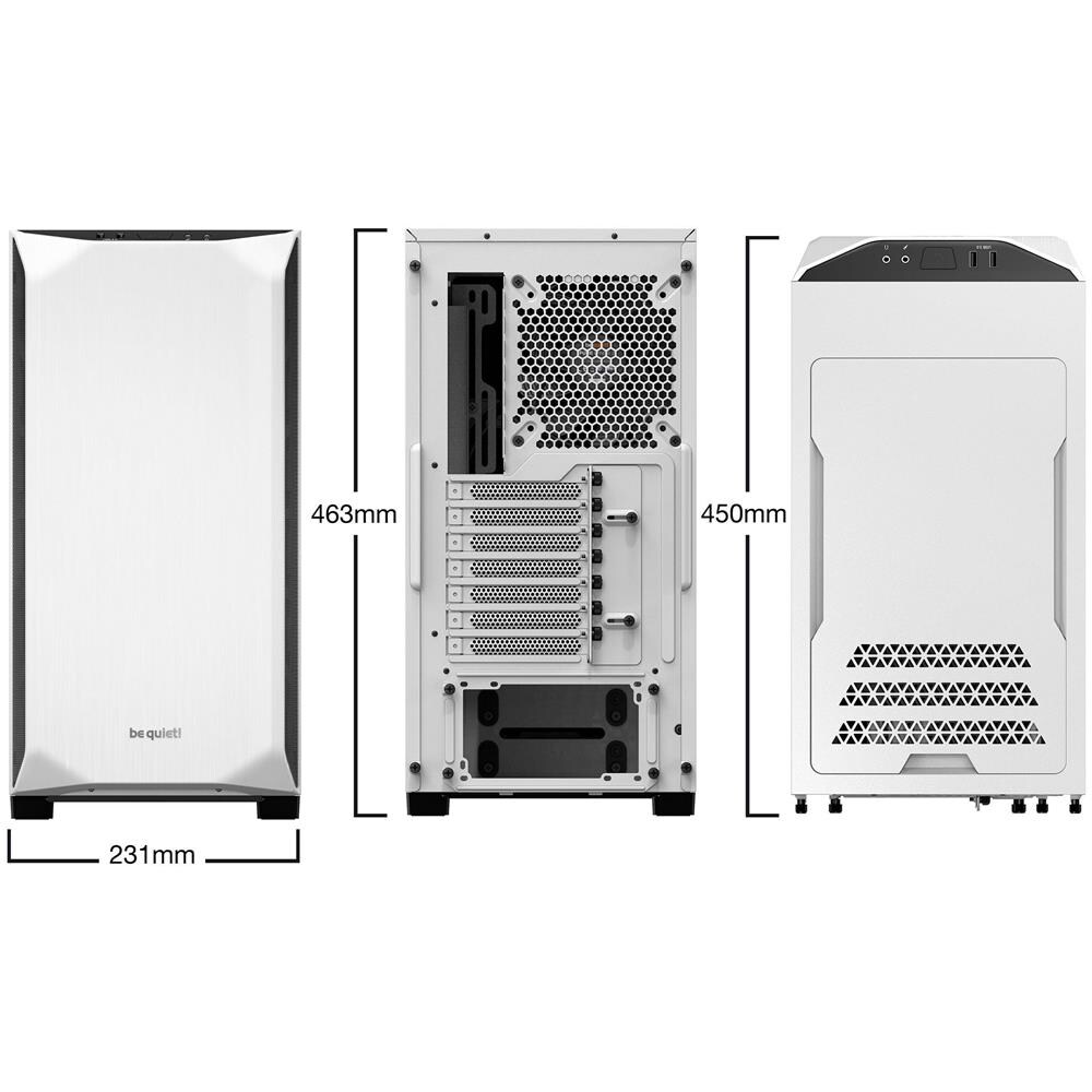 Case Pure Base 500 Tower ATX, Mini-ATX, Mini-ITX 2 Porte USB 3.2 Colore Bianco (Finestrato) - Foto 2