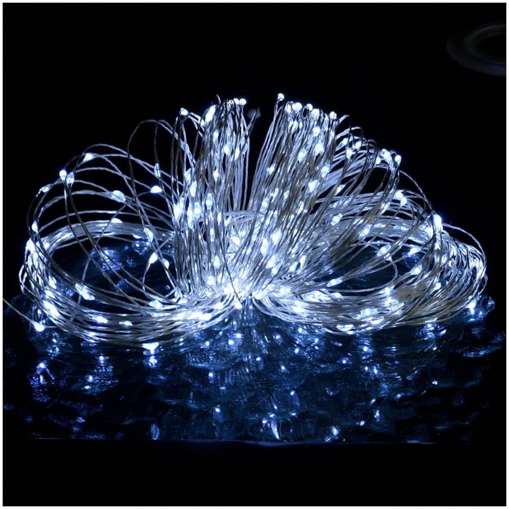 Filo Di Micro Lucine A Led 40m 400 Led Bianco Freddo 8 Funzioni - Foto 3