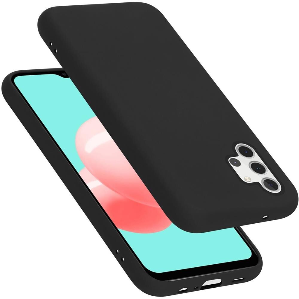 Custodia Compatibile Con Samsung Galaxy A32 5g In Liquid Nero - Coperchio Protettivo In Silicone Tpu Flessibile - Foto 1