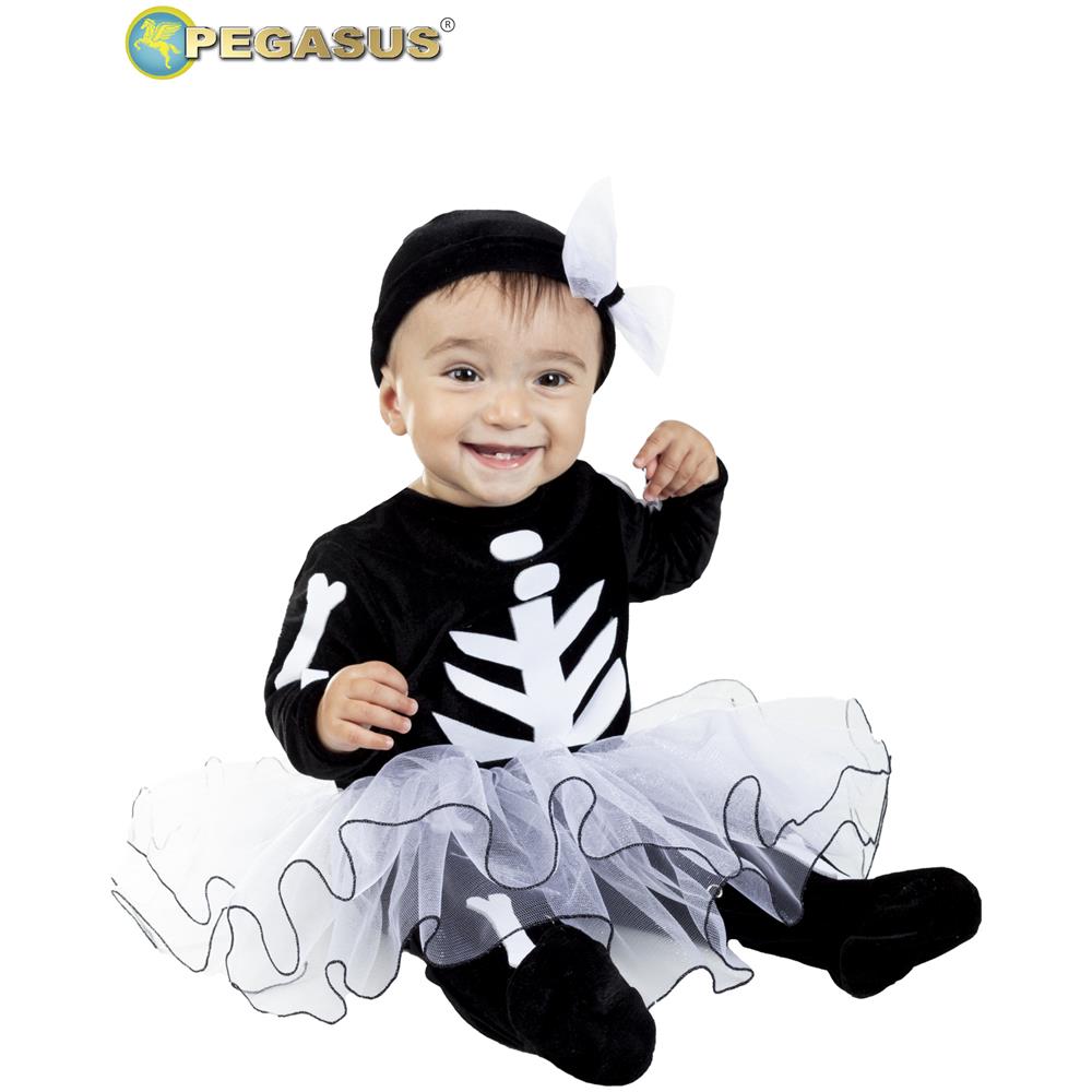 Piccola Scheletro Neonata Di Halloween Tg 0/3 Mesi - Foto 1