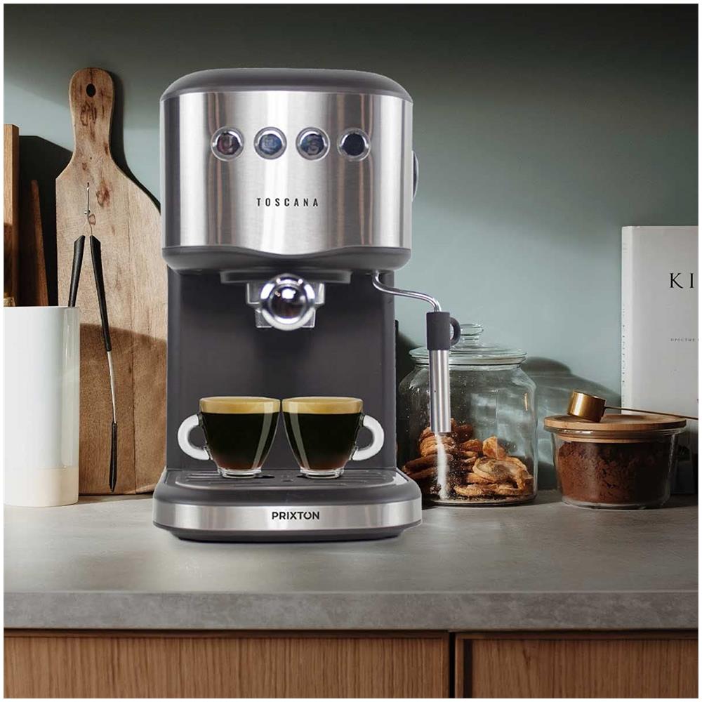 Macchina da Caffè Toscana con Adattatore per Capsule Lancia Vapore Potenza 850 Watt Pressione 20 Bar - Foto 8