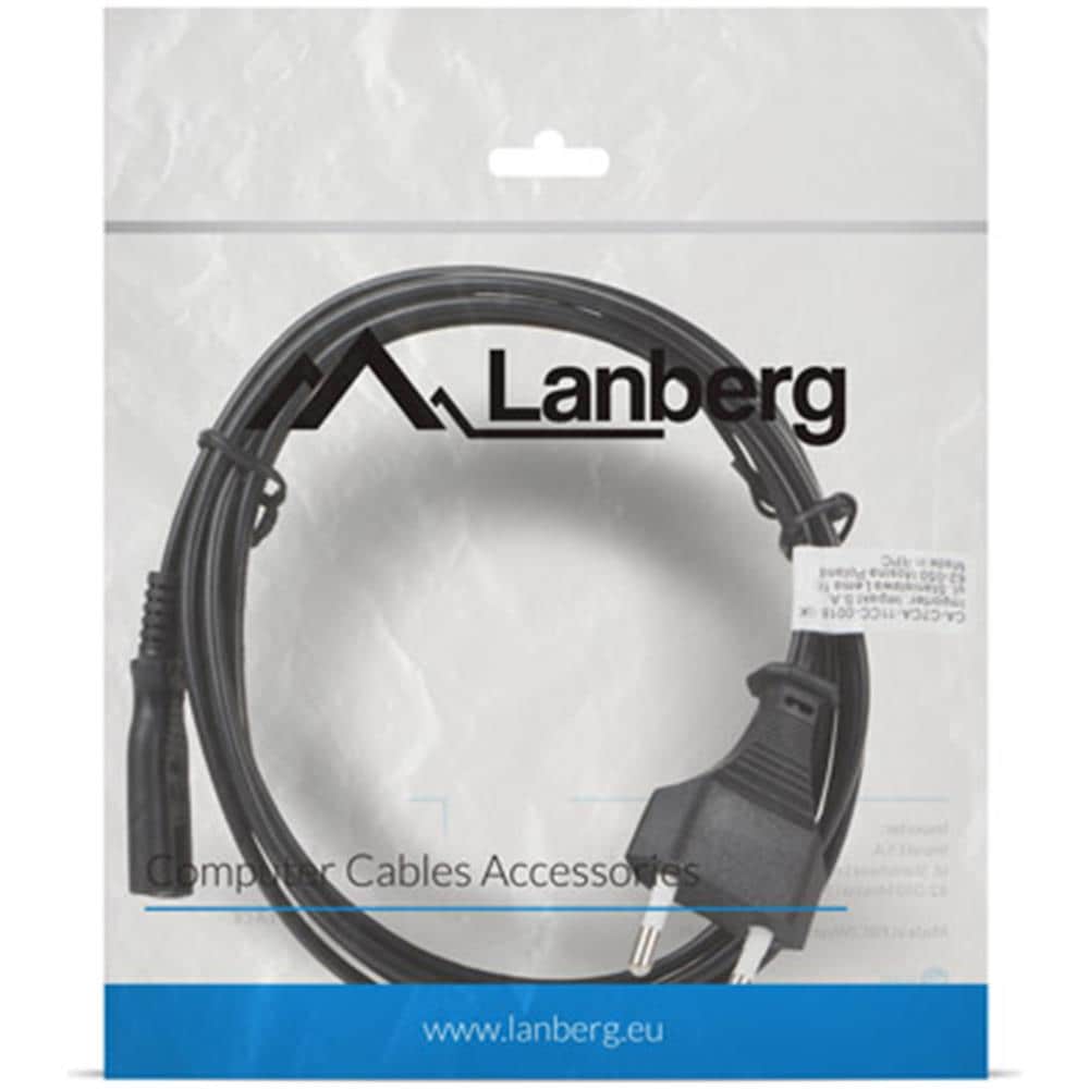 Cavo Di Alimentazione Ocho Schuko Maschio A Iec 320 C7 Femmina 1,8 Metri Ca-c7ca-11cc-0018-bk - Foto 2