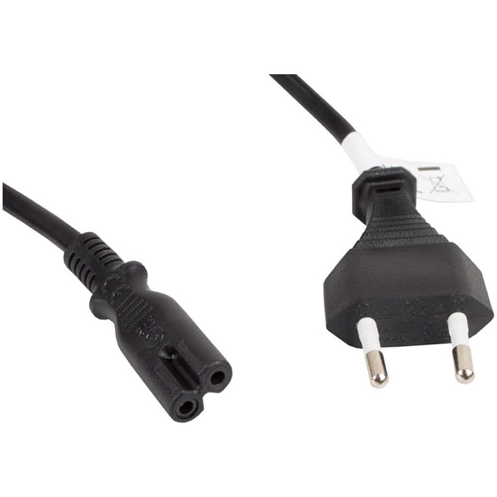 Cavo Di Alimentazione Ocho Schuko Maschio A Iec 320 C7 Femmina 1,8 Metri Ca-c7ca-11cc-0018-bk - Foto 1