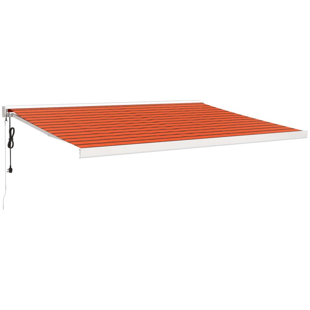 Tenda Sole Retrattile Arancione Marrone 4x3m Tessuto Alluminio - Foto 1