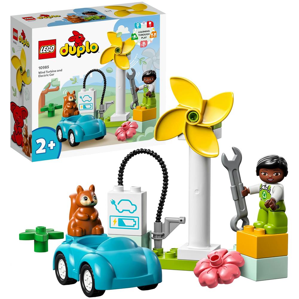 Set da Costruzione Wind Turbine and Electric Car Multicolore - Foto 1