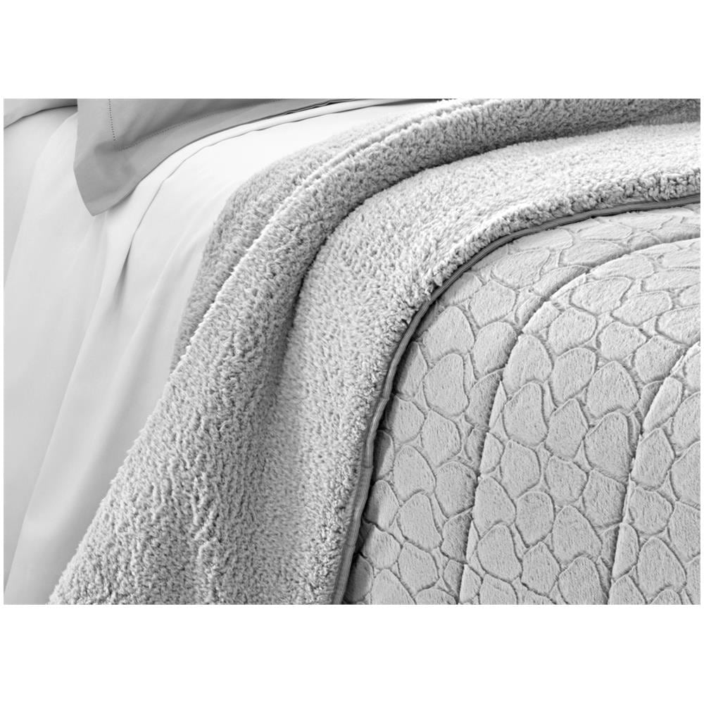 Trapunta Piumone Invernale Morbida Pelliccia Double Face Modello Alaska Stone Singolo Stone - Foto 3