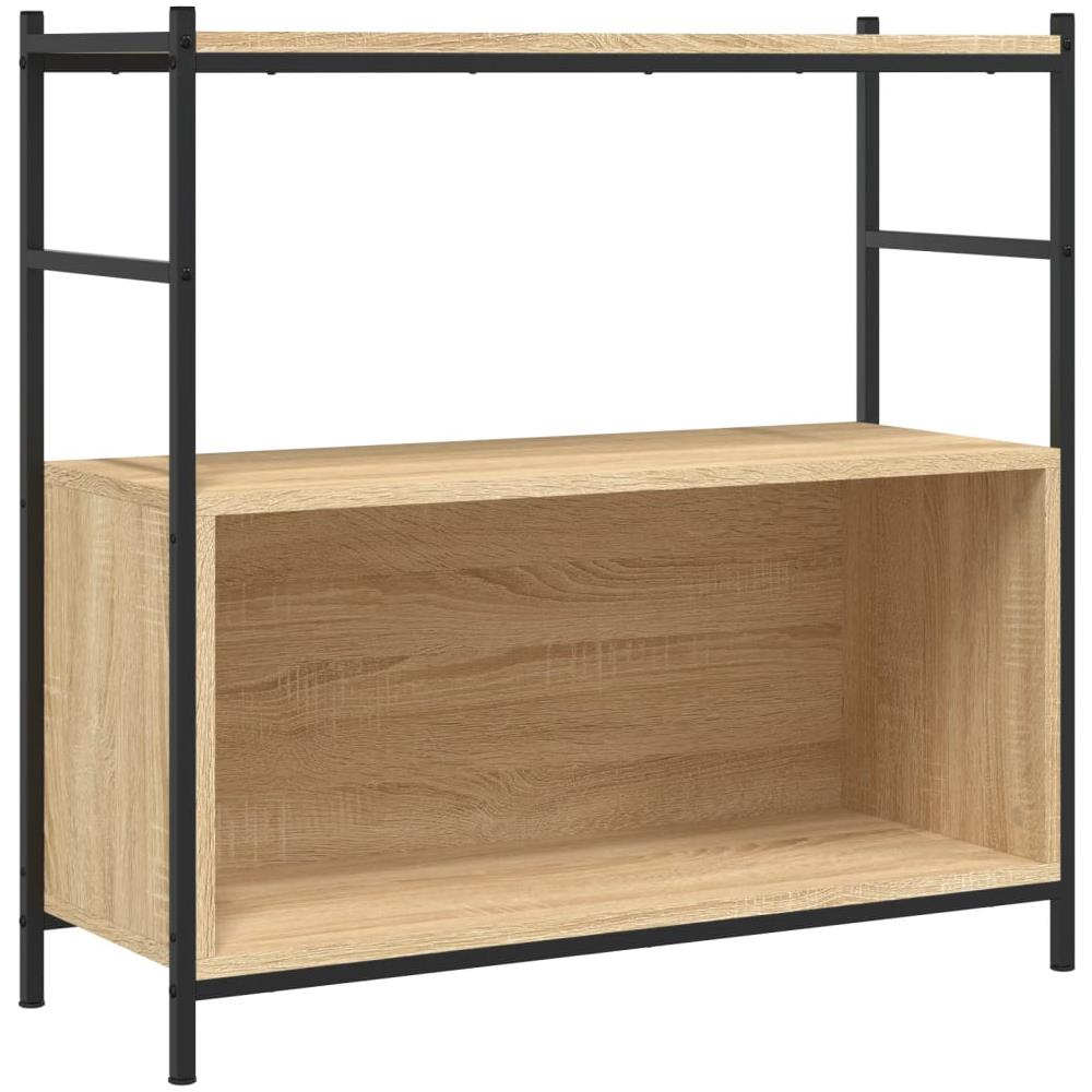Libreria Rovere Sonoma 80x30x78,5 Cm Legno Multistrato E Ferro - Foto 2
