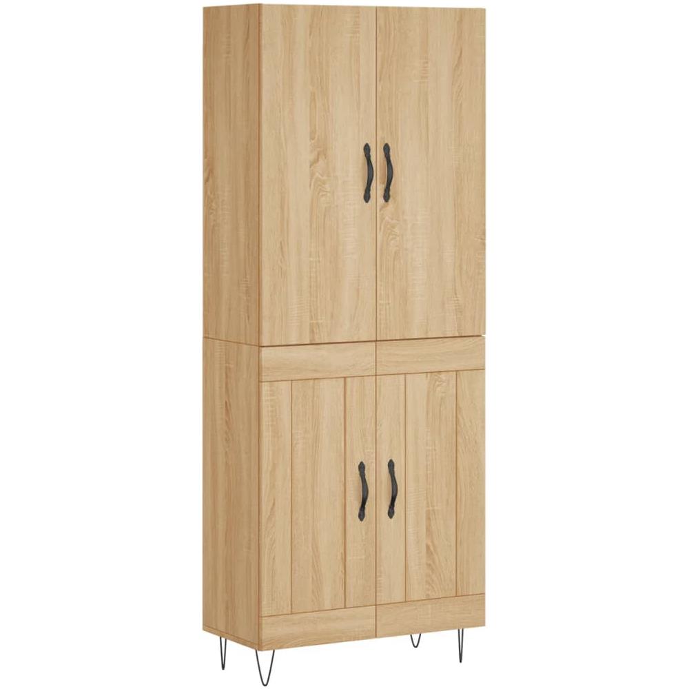 Credenza Rovere Sonoma 69,5x34x180 Cm In Legno Multistrato - Foto 2