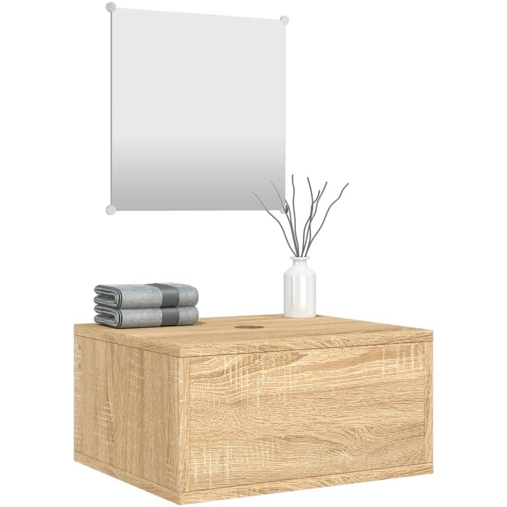 Set Mobili Da Bagno 2 Pz Rovere In Legno Multistrato - Foto 3