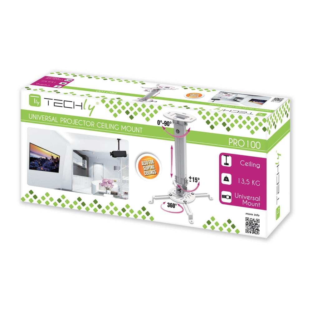 ICA-PM 18S - Supporto a Soffitto per Proiettori Estensione 380-580 mm Silver - Foto 2