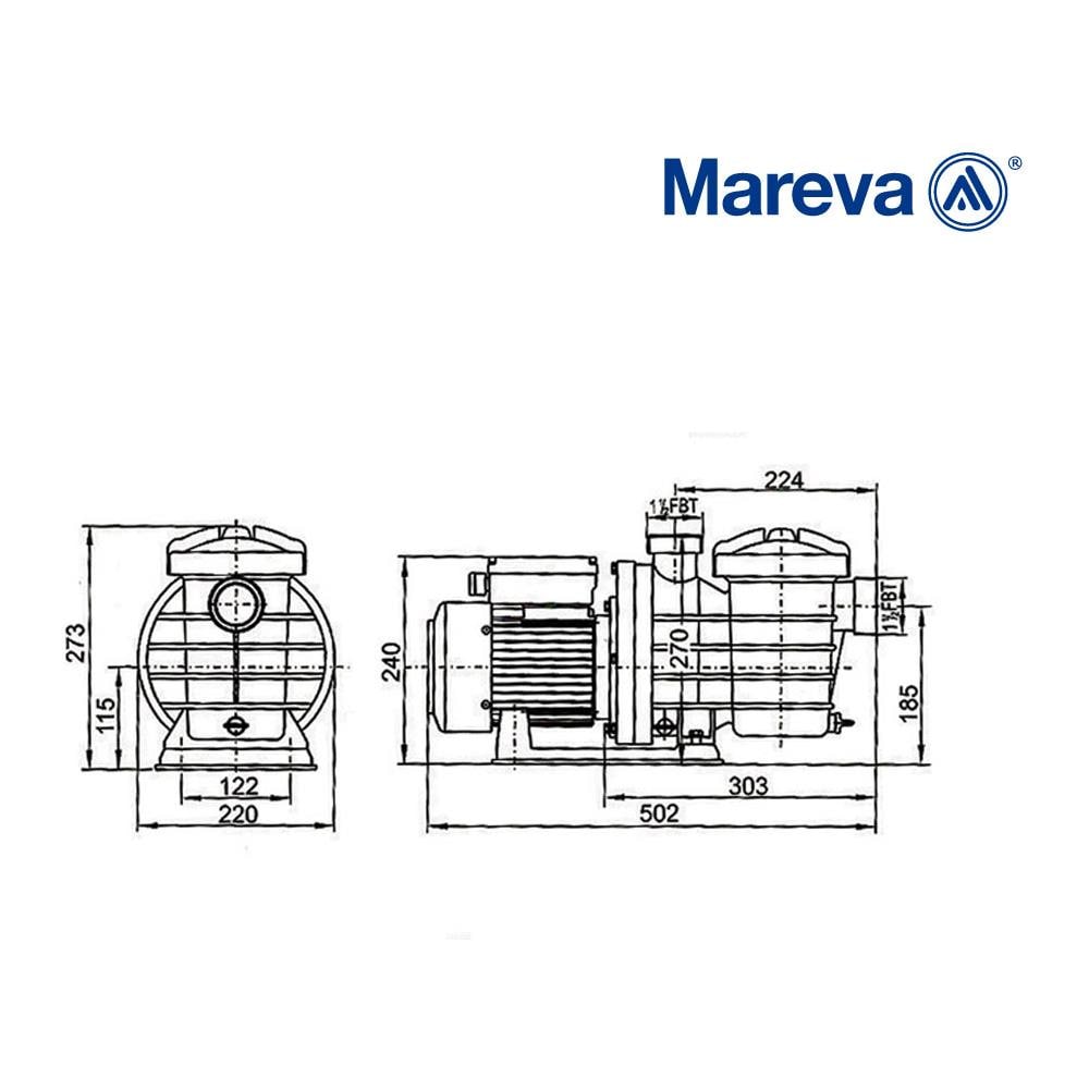 Pompa Centrifuga Autoadescante Eco-premium Con Prefiltro - 1,2 Hp - Foto 2