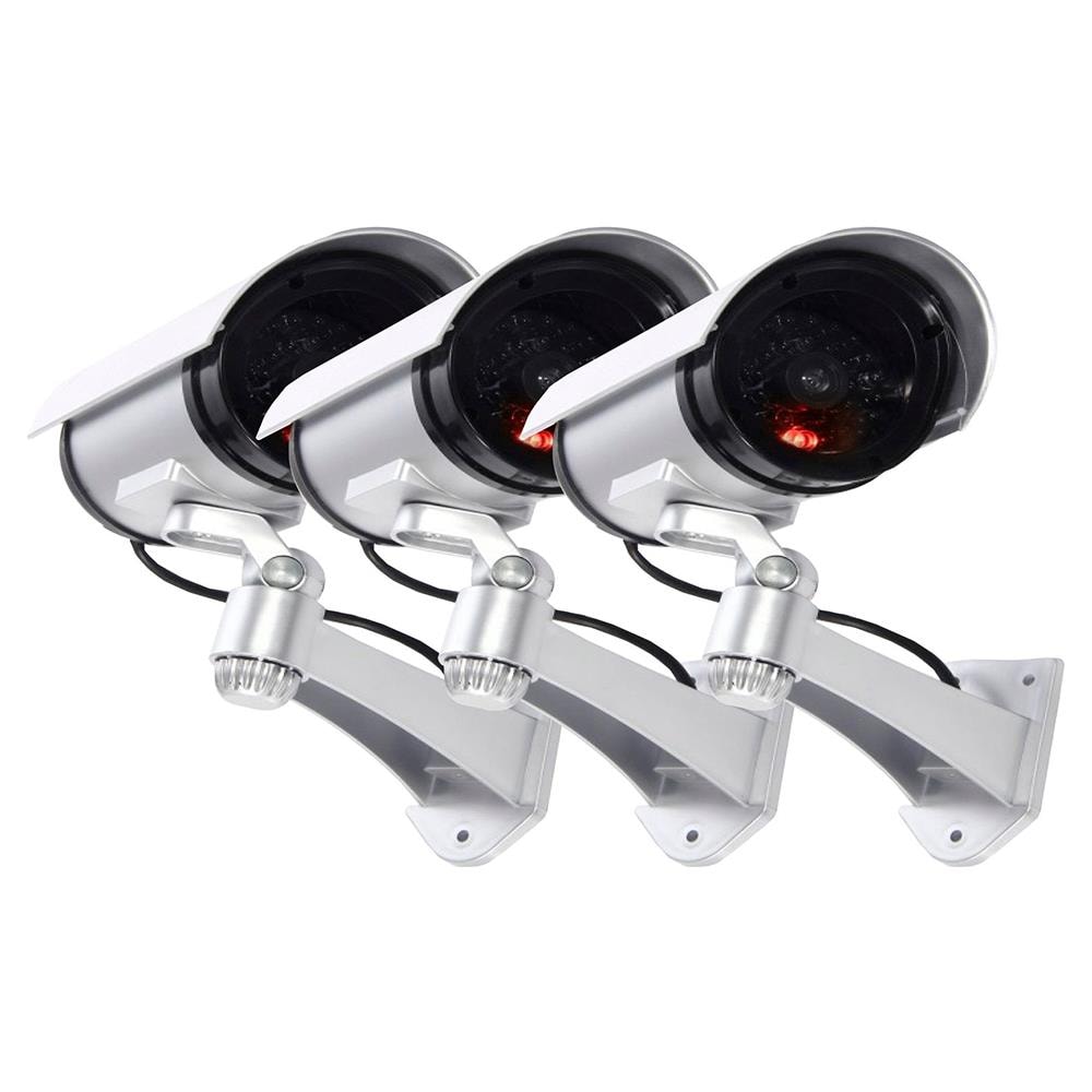 3 Telecamere Finte Di Sicurezza F11 Telecamera Finta Cctv Led Mini 3pz - Foto 1