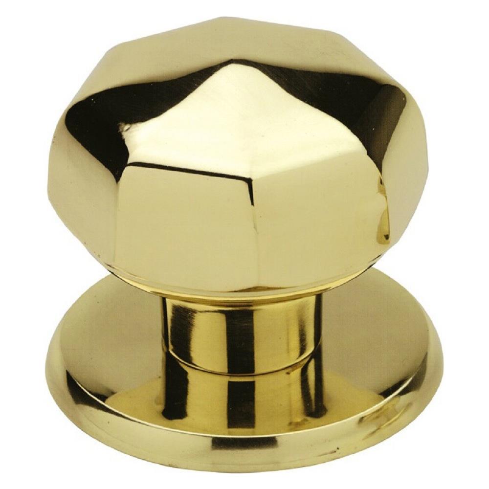 Pomolo 2 Pz. Per Portone In Ottone D. mm. 70 Finitura Oro - Foto 1