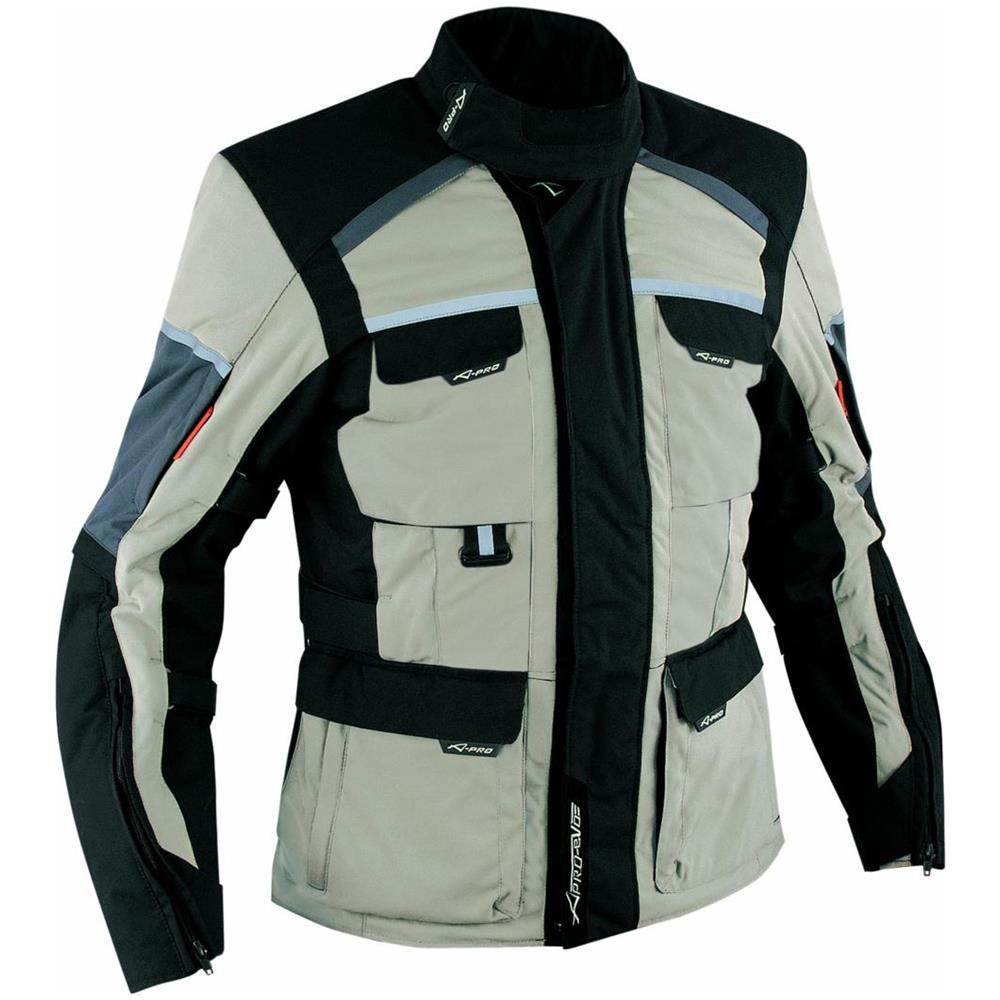 Giacca Tessuto Moto Impermeabile Termica Sfoderabile Touring Cordura Sabbia M - Foto 1