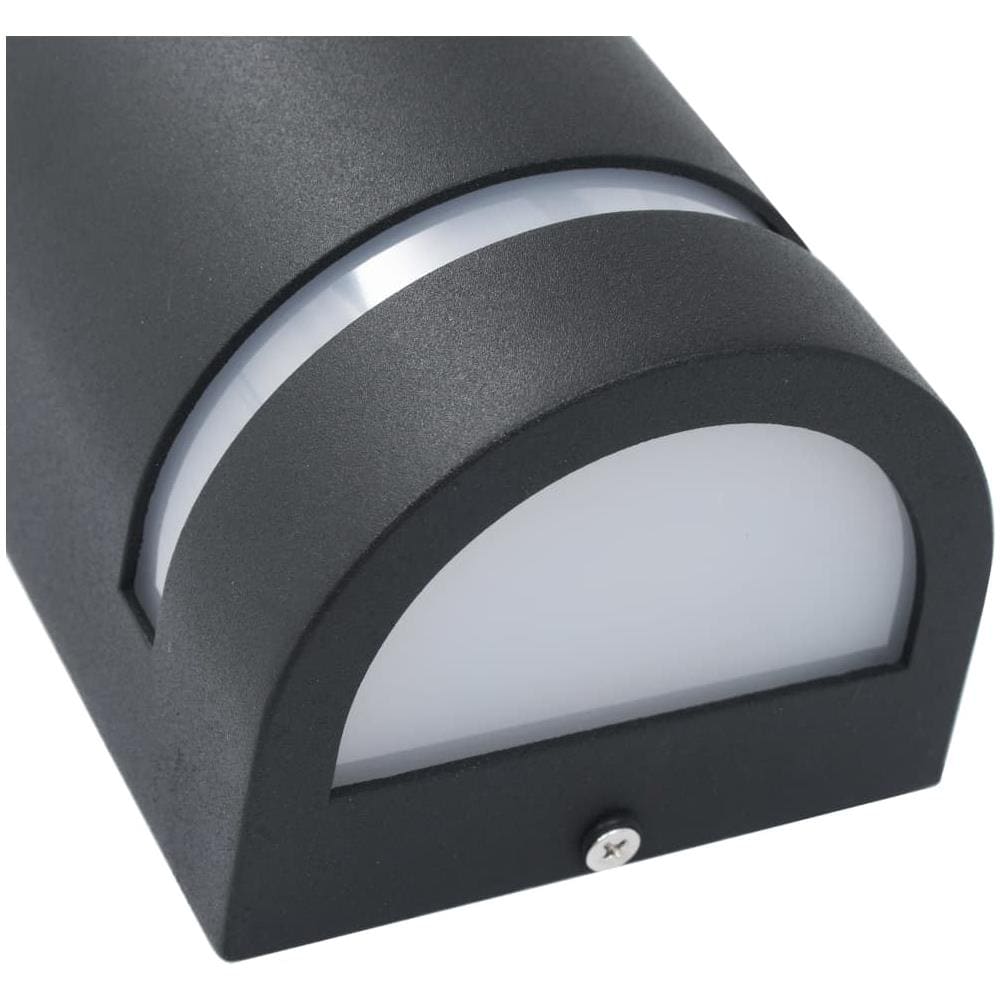Lampade Da Parete Da Esterno 2 Pz 35 W Nere Semicircolari - Foto 6