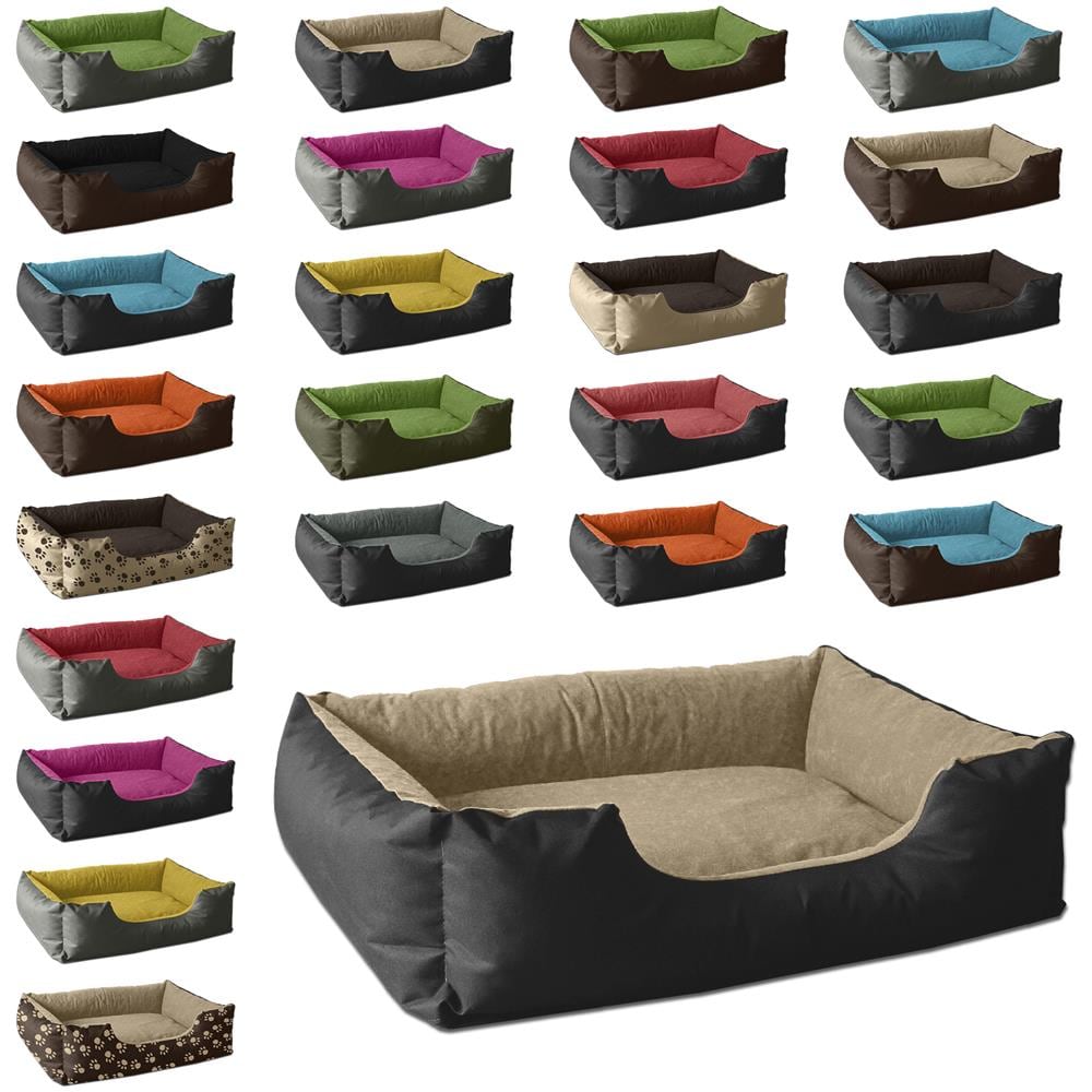 Lupi Letto Per Cane / gatto Cuccia Cuscino Per Cane, Divano Per Cane, Cestino Per Cane, Nero / beige S - Foto 2