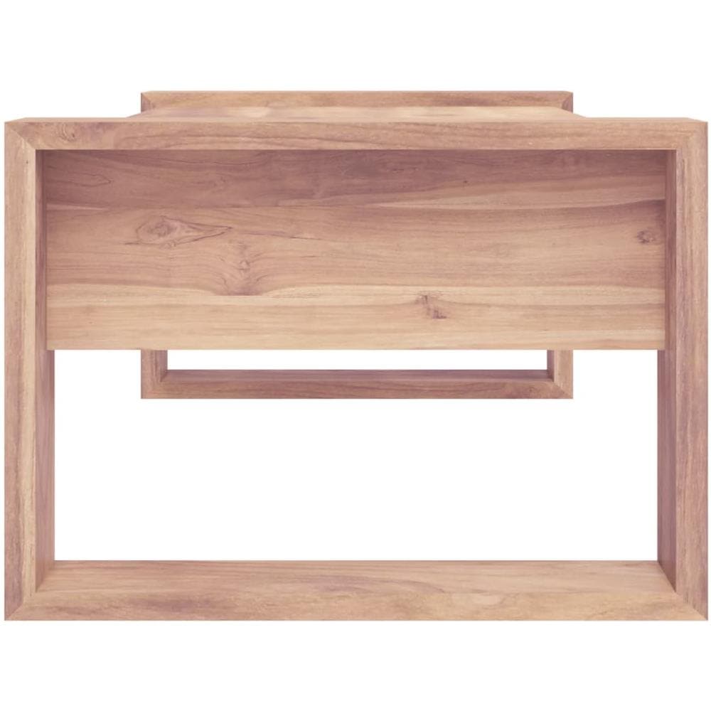 Tavolino Da Caffè 110x60x40 Cm In Legno Massello Di Teak - Foto 2