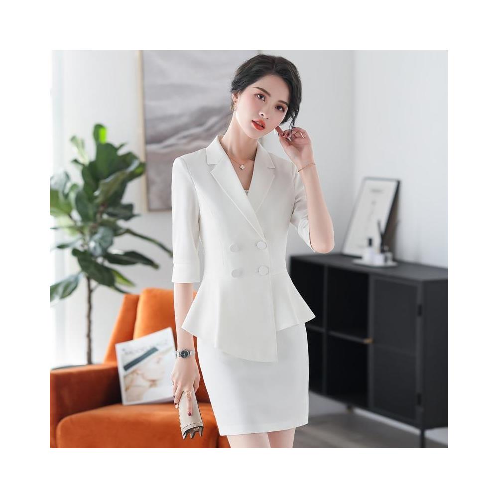 SLOWMOOSE - Pantaloni Da Donna Professionali Completi Da Donna Primavera Ed  Estate, Gonna Sottile Da Donna Casual Blazer Bianco [ gonna Giacca Bianca /  Xl] - ePRICE