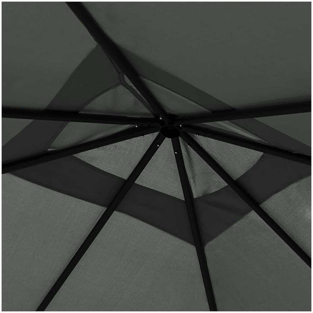 Gazebo Con Pareti Laterali 3x3x2,6 M Antracite 160 G / m? - Foto 2