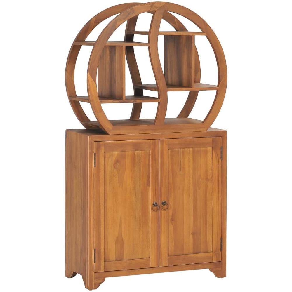 Armadietto Con Mensola Yin Yang 70x30x130 Cm In Legno Di Teak - Foto 1