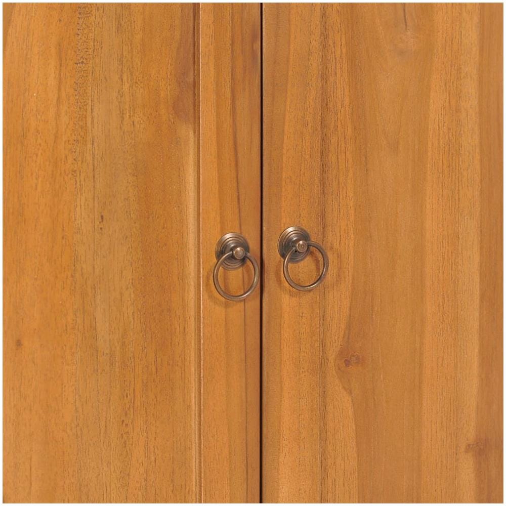 Armadietto Con Mensola Yin Yang 70x30x130 Cm In Legno Di Teak - Foto 2