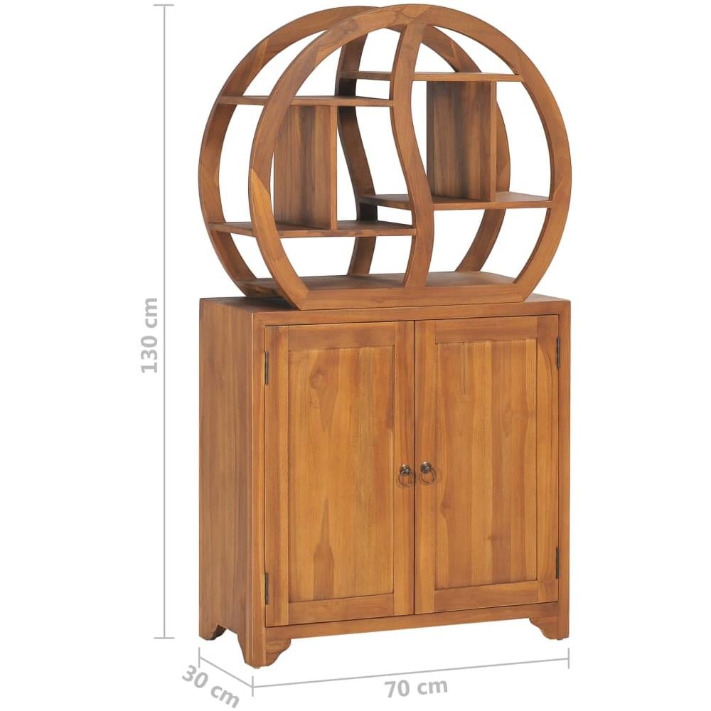Armadietto Con Mensola Yin Yang 70x30x130 Cm In Legno Di Teak - Foto 8