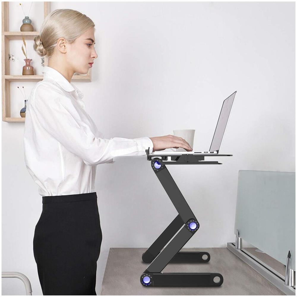 Tavolo Per Laptop Regolabile Intelligente 17 Pollici Nero - Foto 2