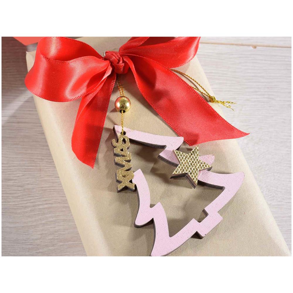 Set Da 40 Decorazioni Natalizie Da Appendere In Legno Addobbi Per Albero Con Figure Natalizie Assortite Addobbi Natalizi Da Appendere - Foto 2