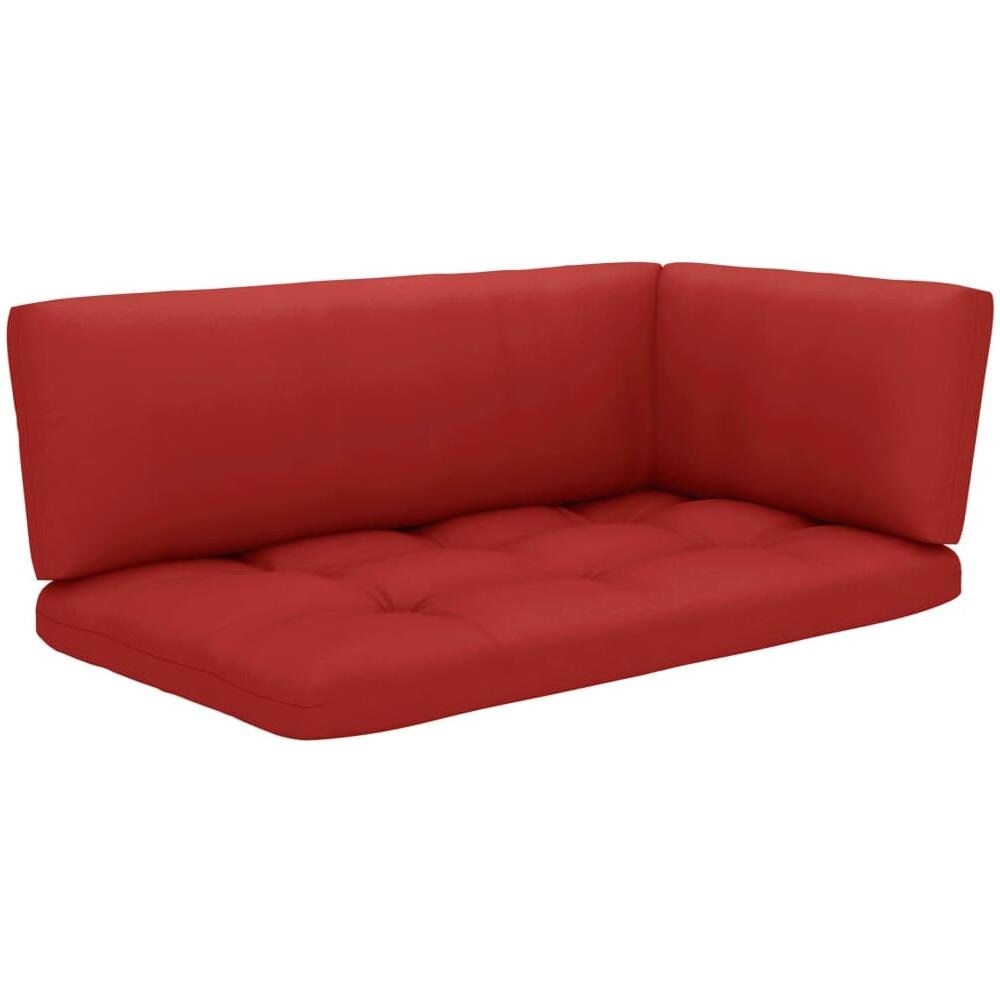 Set Divani in Pallet con Cuscini 4 pz in Pino Impregnato Grigio - Foto 2