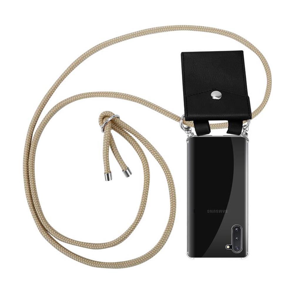 Cadorabo Catena Di Telefoni Cellulari Compatibile Con Samsung Galaxy Note 10 In Marrone Brillante - Coperchio Protettivo In Silicone Con Anelli D'argento, Cinturino In Corda E Custodia Staccabile - Foto 1