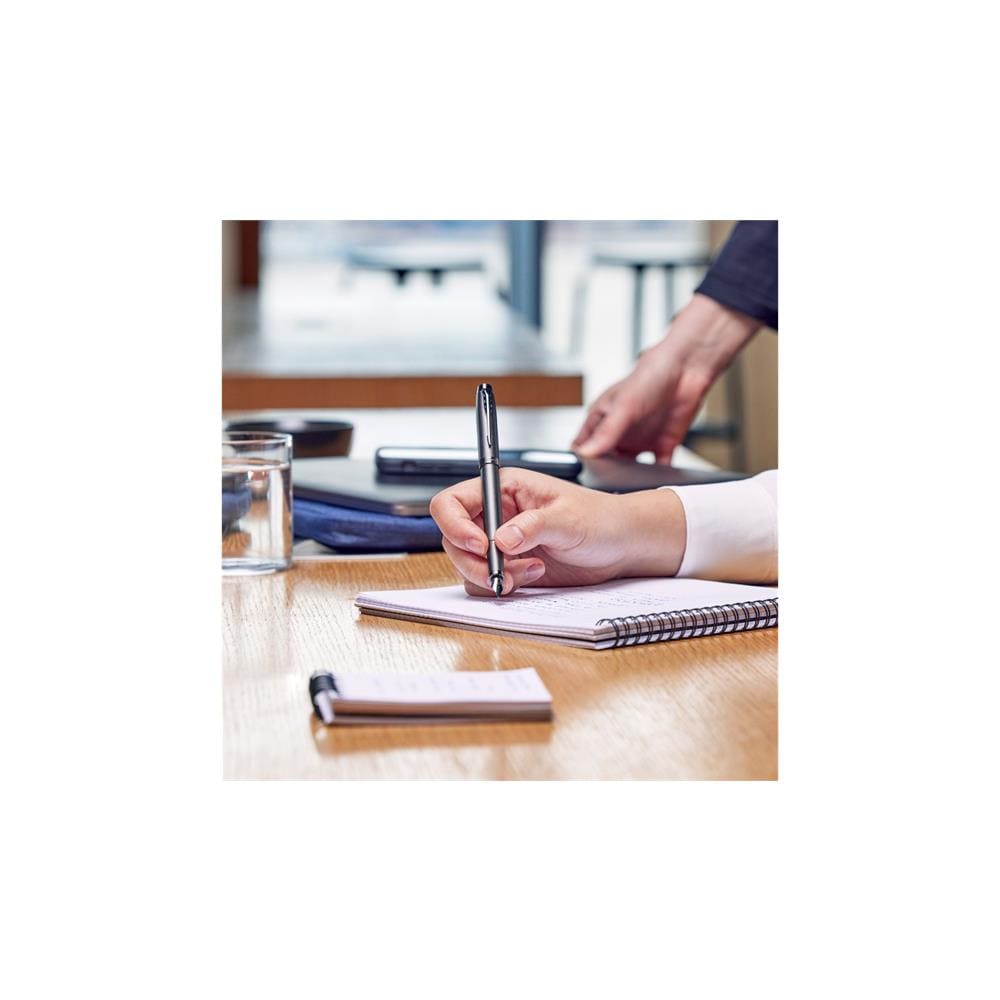 Im Monochrome Penna Stilografica Pennino Medio Fusto In Metallo Fucile Inchostro Blu Confezione Regalo - Foto 8