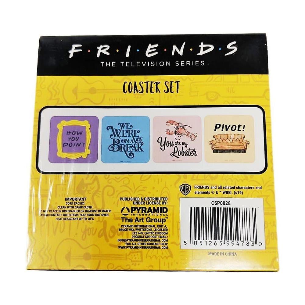 Friends - Set Di 4 Sottobicchieri Con Frasi Cult - Foto 2