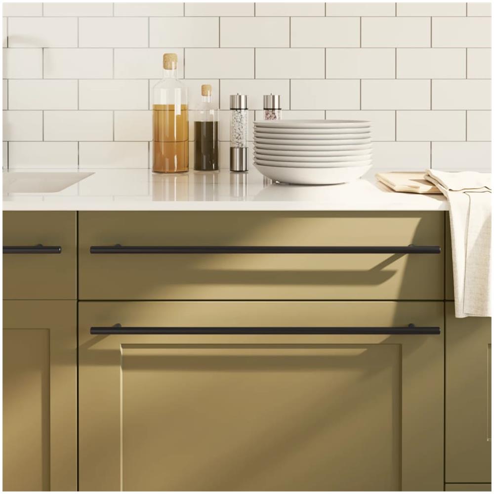 Maniglie per Mobili 20 pz Nere 480 mm in Acciaio Inox - Foto 1